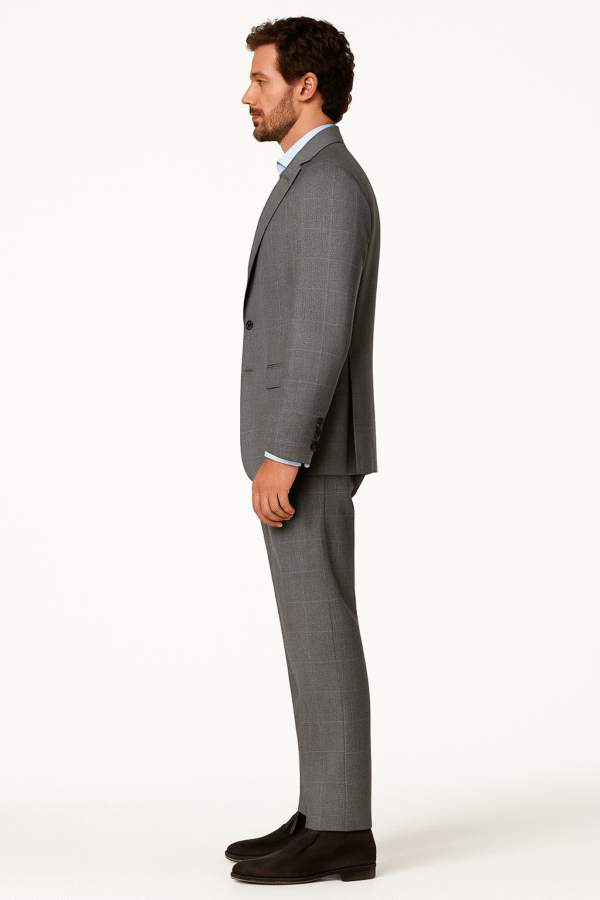 Essential Grey Windowpane 2pc Suit | Blanc Sartorial– NE6701