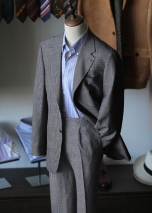 Essential Light Prince of Wales Check 2pc Suit | Blanc Sartorial– NE6706