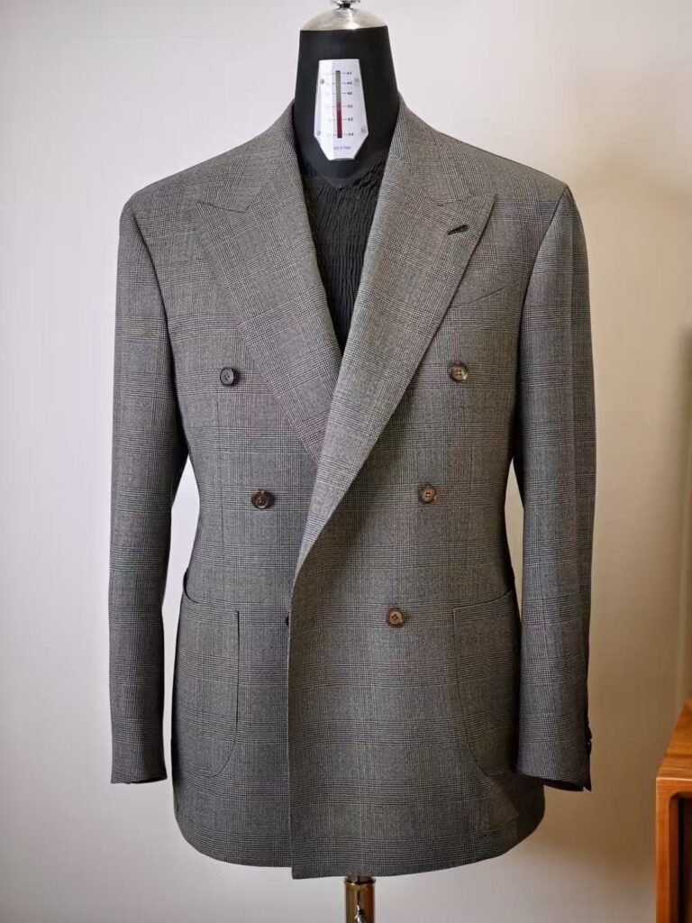 Glen-Checked-double-Breast-Suit