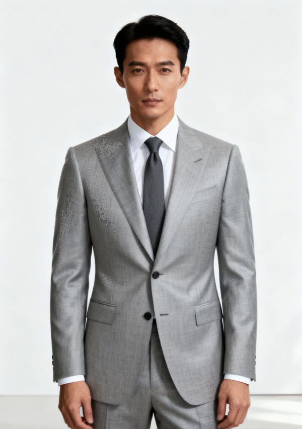Light Grey-perennial-Modern fit suit