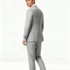 Light Grey-perennial-Modern fit suit back view