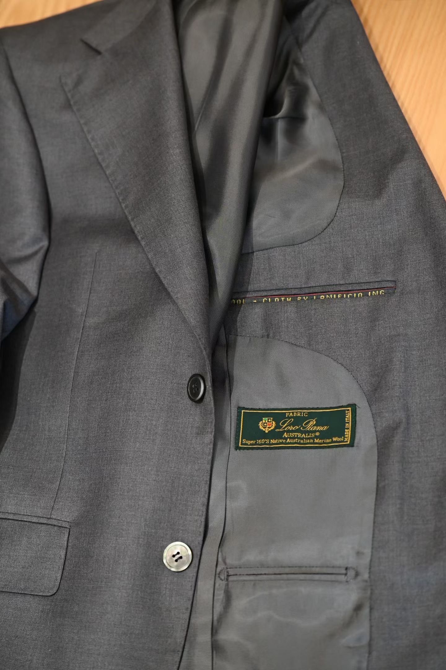 Loro Piana fabric for bespoke suit at Blanc Sartorial Markham